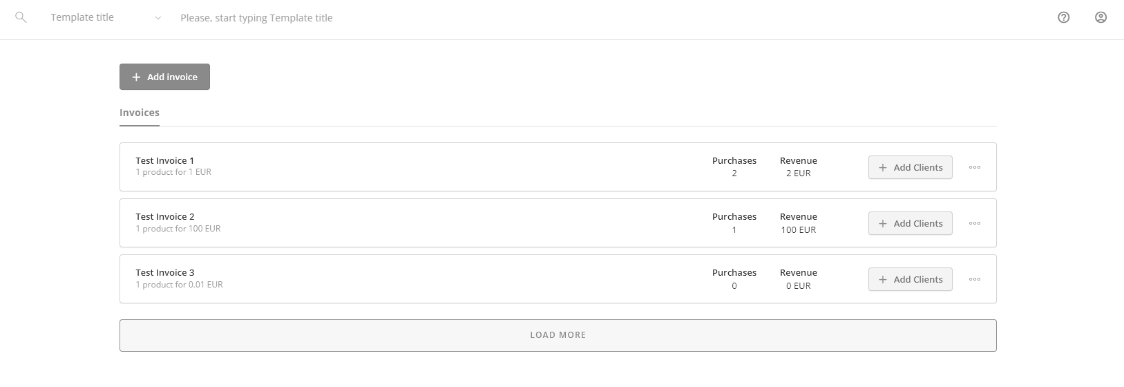 Gateway usage screenshot